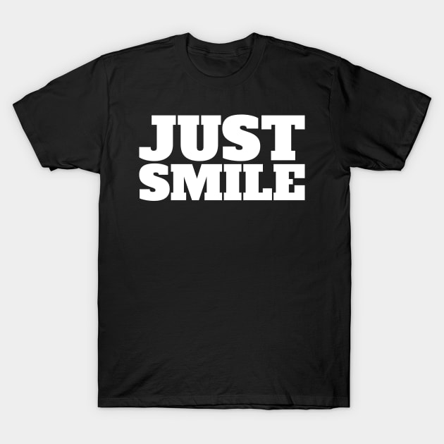 JUST SMILE Mask T-Shirt by DanielsTee